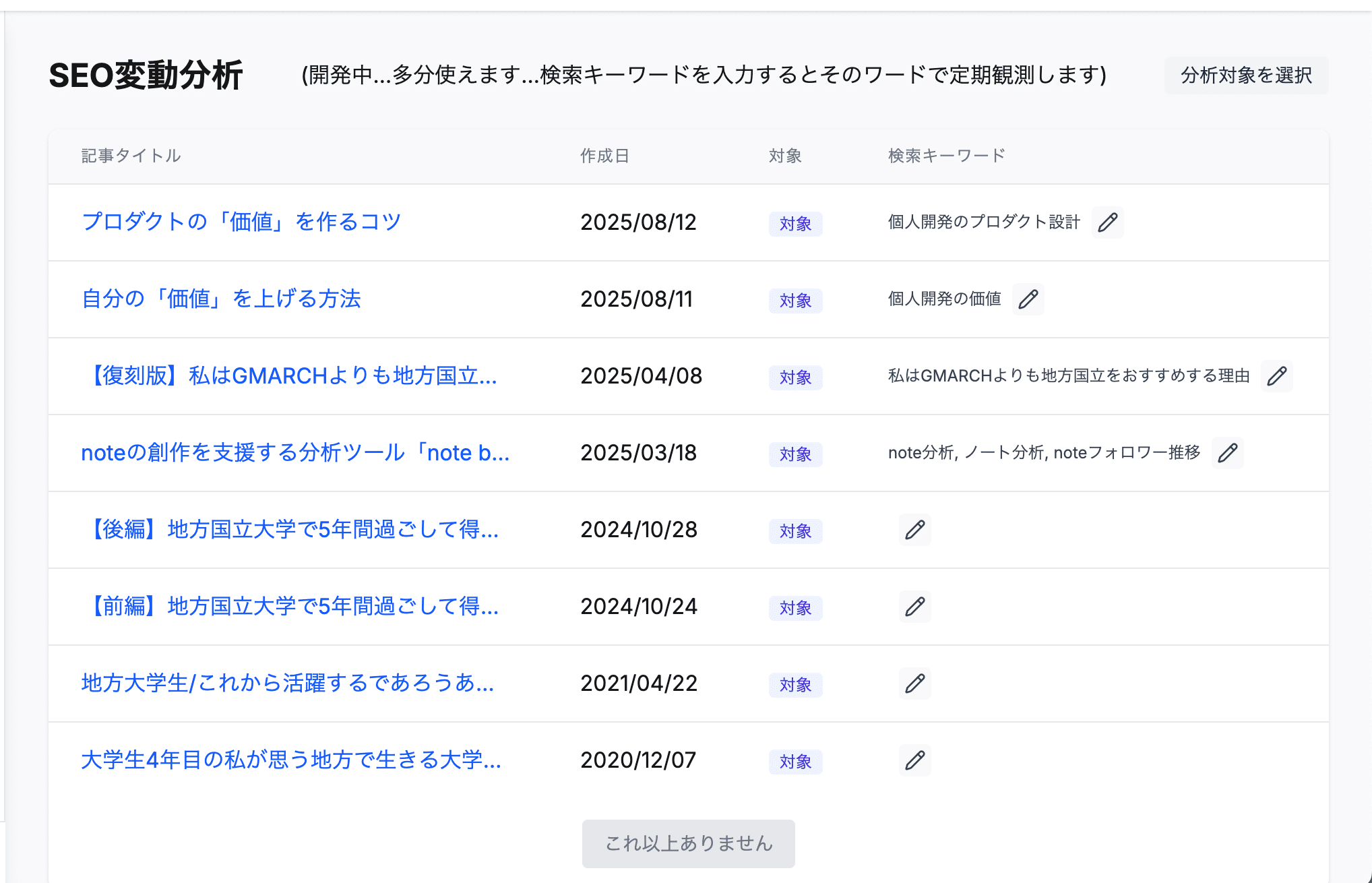 note booster 2025年の改善記録の画像